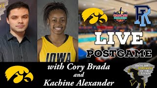 IOWA  RHODE ISLAND POSTGAME with Kachine Alexander  Iowa Womens Basketball Postgame  Cancun WBB [upl. by Song]