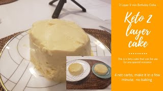 Keto Birthday Cake for 2  Keto dessert [upl. by Schweitzer]