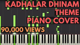 Kadhalar Dhinam Theme Piano Cover [upl. by Dana]