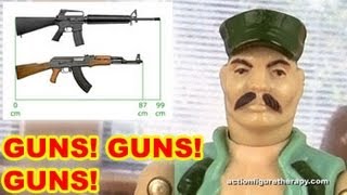 Which Gun Is Better The AK47 Vs M16  US Marine Talks Guns [upl. by Ibok891]