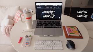 productivity how I organize my life digital tools amp analog planner 📬 simple systems for success [upl. by Leuqer]