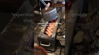 Mastering Binchotan Charcoal for Yakitori Takes a Lifetime shorts [upl. by Nonnahc]