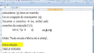 Negação da proposição simples ou composta Raciocínio lógico verbal [upl. by Eversole]