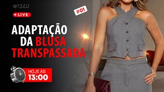 Reprise Adaptação da Blusa Transpassada [upl. by Aicileb]