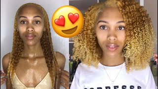 I DYED MY HAIR BLONDE AT HOME BOX DYE NO BLEACH [upl. by Suoirred378]