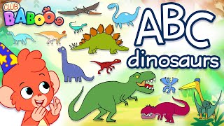 ABC Dinosaurs with Club Baboo and friends  Dinosaur Babies and more dino videos [upl. by Notsej]