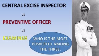 Excise inspector Vs Preventive officer Vs Examiner  SSC CGL [upl. by Odlanra]