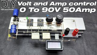 Diy 0V TO 90V 50Amp Variable Power Supply [upl. by Thissa]