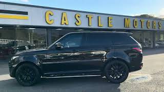 2015 RANGE ROVER SPORT 50 V8 SVR 543 BHP Black for sale at Castle Motors [upl. by Hepsiba]