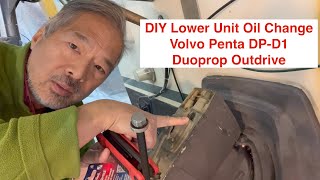 How to Service the Lower Unit of a Volvo Penta DPD1 DuoProp Outdrive [upl. by Atilef]