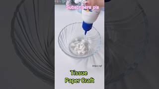 Tissue paper craft ideas diy 3dpainting craft food craft shorts trending short [upl. by Jaban]