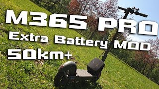 Xiaomi M365 PRO external Battery MOD 🛴⚡ Range 100 50km 😍 How To 👍 [upl. by Nelan]