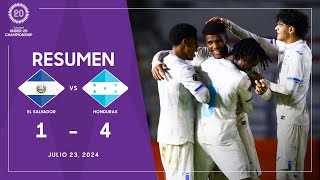 2024 U20 Championship  El Salvador vs Honduras  Grupo B [upl. by Nnaer]