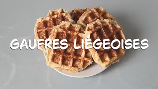 Gaufres liégeoises recette [upl. by Attikram]