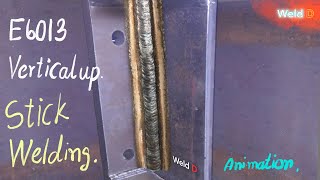 Stick welding E6013 Vertical position Animation Version [upl. by Stefanac990]