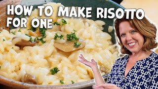 Easy Risotto Dinner For One  Done In Less Than 30 Minutes [upl. by Jared]