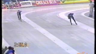 World Championships Allround Heerenveen 1987  10 km Visser WR  Gulyayev [upl. by Aititil]