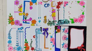 20 beautiful border designs for projects handmade simple border designs notebook border designs [upl. by Etnuad]