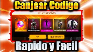 Cómo canjear los códigos en Free Fire [upl. by Showker]