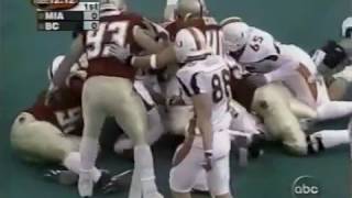 2001 Miami Hurricanes vs Boston College Highlights [upl. by Mamoun601]