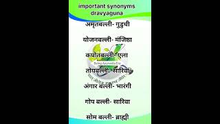 NCISM dravyaguna2plants synonymsbams2ndyearbamsvocabularydgdravyaguna aiapgetaiapgetmcq [upl. by Younglove199]