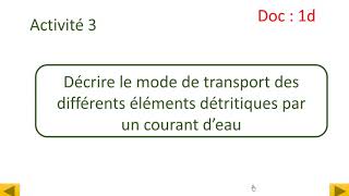 Les phénomènes géologiques externes  le transport des produits de lérosion [upl. by Kimitri]