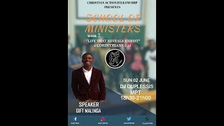 School of Ministers Week 3  Gift Malinga [upl. by Wiley]