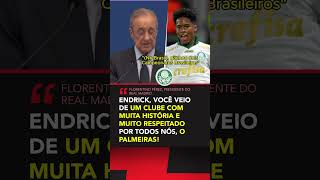 Florentino Pérez rasgou elogios ao Palmeiras na apresentação do Endrick no Real Madrid shorts [upl. by Gillmore600]