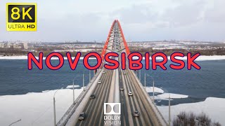 Novosibirsk Russia 🇷🇺 in 8K ULTRA HD HDR Dolby Vision™ Drone Footage [upl. by Onileba268]