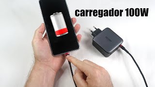 Comprei no AliExpress  Carregador UGREEN 100W GAN CHARGER  Unboxing e Teste [upl. by Dorrehs]