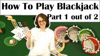 How to Play Blackjack  The Basics Splitting amp Doubling Down [upl. by Ahsinot]