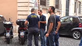 Roma allarme bomba all’ambasciata polacca [upl. by Andromada]