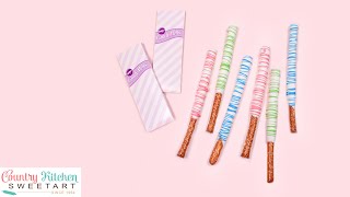 3 Ways to Dip Pretzel Rods  Chocolate Candy Coating [upl. by Eceinhoj]