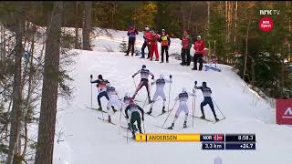 201718 combinata 10 km Lillehammer  Andersen Jan Schmid Graabak [upl. by Barabas]