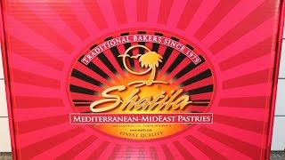 Shatila Mediterranean MidEast Pastries Baklawa Pastry Tray Review [upl. by Giffer]