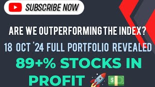 89 Stocks in PROFIT💡Our Complete Swing TradeInvesting Portfolio Stocks17 OCT 2024 UPDATE💡 [upl. by Groeg]