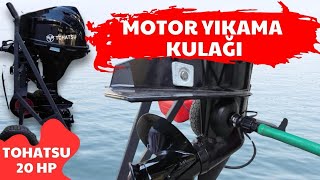 Dıştan takma motor yıkama kulağı Tohatsu 20 hp [upl. by Sylirama]