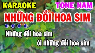 Karaoke Những Đồi Hoa Sim Tone Nam Nhạc Sống Beat Hay Nhất  Kho Nhạc Karaoke [upl. by Ernesto]