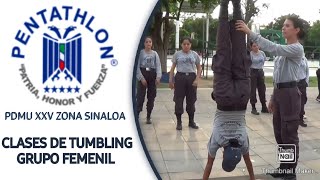 Clase de Tumbling Femenil  Cómo pararse de manos  PDMU Sinaloa  Pentathlón Culiacán [upl. by Adeys]