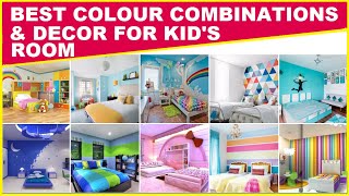 Best Color Combinations for Kids Room  Interior Wall Paint Color Idea  New Colour Combinations [upl. by Rabiah]