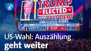 USWahl Trump hat gewonnen – Auszählung der Stimmen geht weiter [upl. by Adlesirk]