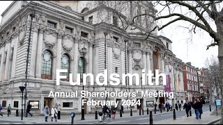 FUNDSMITH Annual Shareholders Meeting February 2024 [upl. by Gaulin]