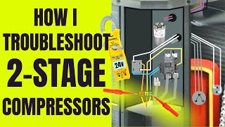 How I Troubleshoot an Air Conditioner 2Stage Compressor Solenoid [upl. by Orr]