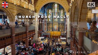 Is This Londons Coolest Food Hall Inside a Stunning Church Mercato Mayfair 🇬🇧 [upl. by Ogawa451]