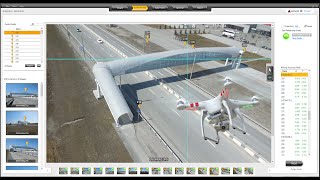 DatuGram™3D in Action Surveying Pedestrian Bridge Across a Highway [upl. by Bradstreet592]