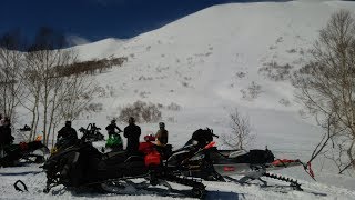 スノーモービル 遊び、余市岳の壁～ヒルクライム、エンジン大丈夫？登れるの？（＾＾）SNOWMOBILES [upl. by Zerat860]