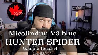 Micolindum V3 HunterSpider Gaming Headset First Look [upl. by Carrillo]