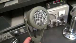 Vintage Turner U9S Military Transmitter Mic Microphone Demo Ham Radio [upl. by Chapa]