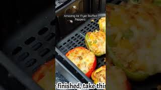 Amazing Air Fryer Stuffed Peppers 🌹shorts [upl. by Drusi215]