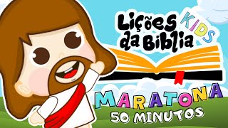 50 min de Desenho Bíblico  MARATONA DESENHOS BÍBLICOS [upl. by Maretz]